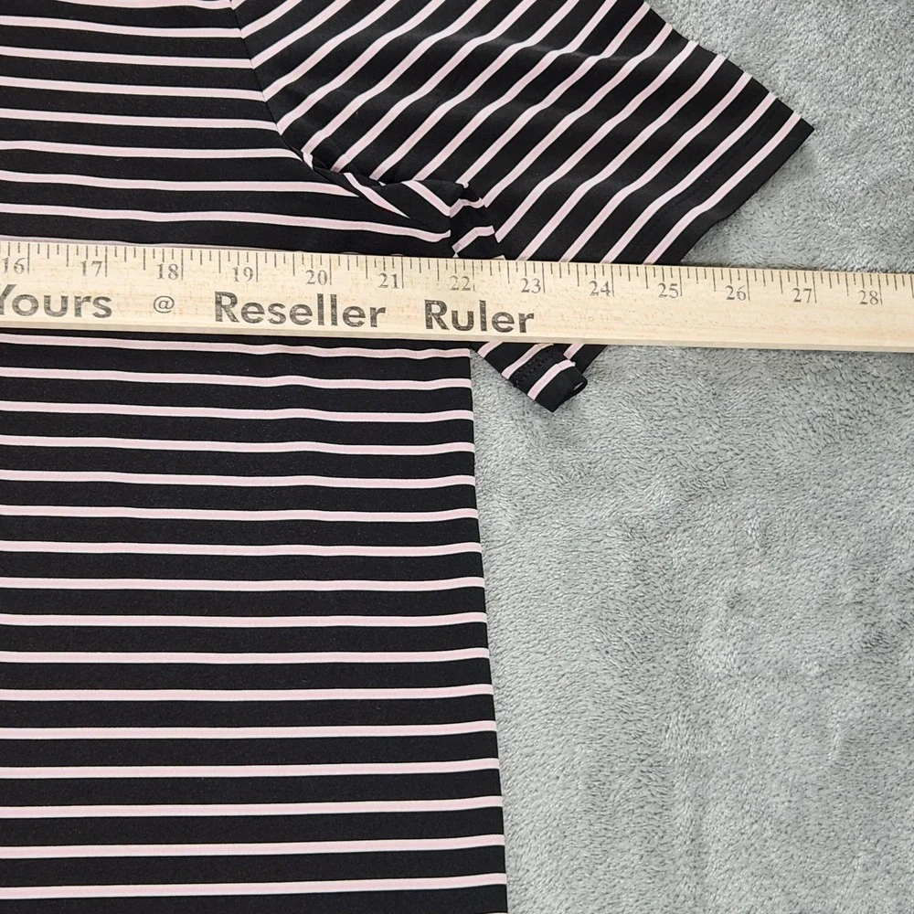 RLX Ralph Lauren Polo Shirt Mens Large Black Pink Philadelphia Cricket‎ Club